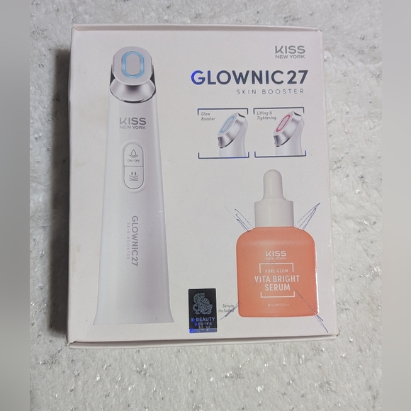 KISS New York Glownic27 Microcurrent Facial Device Skin Booster Tool New - Picture 2 of 5